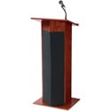 Photo of Oklahoma Sound 111PLS 30W Powered Floor Lectern Mahogany