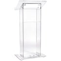 Photo of Oklahoma Sound 401S Clear Acrylic Lectern with Shelf