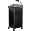 Photo of Oklahoma Sound GSL-S Greystone Lectern with Speaker - Charcoal