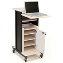 Oklahoma Sound PRC250 Deluxe Presentation Cart with laptop shelf