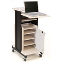 Photo of Oklahoma Sound PRC250 Deluxe Presentation Cart with laptop shelf