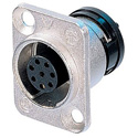 NEUTRIK ORP8F-Ni 8 Pole Female Chassis neutriCON Connector - Solder Contacts Nickel Housing