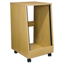 Photo of 16 Space Sloped Oak Rack with Casters