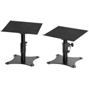 On Stage Stands SMS4500-P Adjustable Height Desktop Audio Monitor Stands - Set of 2
