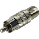 Connectronics P-FJ RCA Male to F Female Adapter