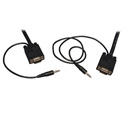 Tripp Lite P504-006 SVGA/VGA Monitor and Audio Cable with Coax (HD15 Male/Male - 3.5mm Male/Male) - 6 Foot