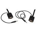 Photo of Tripp Lite P504-006 SVGA/VGA Monitor and Audio Cable with Coax (HD15 Male/Male - 3.5mm Male/Male) - 6 Foot