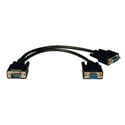 Photo of Tripplite P516-001 HD15M to 2 x HD15F VGA / XVGA Splitter Cable 1ft