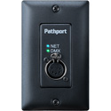 Photo of Pathway Connectivity PWPP WM P1 XLR5M BL Pathport Wall-mount 1-Port  XLR 5-Pin Male - Black