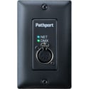 Pathway Connectivity PWPP WM P1 XLR5M SS Pathport Wall-mount 1-Port XLR 5-Pin Male - Stainless Steel