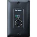 Pathway Connectivity PWPP WM P1 XLR5F BL Pathport Wall-mount 1-Port XLR 5-Pin Female - Black