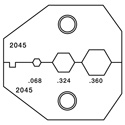 Paladin PA2045 VDV Crimper Die Set for RG6/RG6 Quad & BNC/TN Connectors