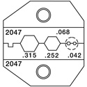 Photo of Paladin PA2047 VDV Crimper Die Set for RG59/Belden 8281 & 50 & 75 Ohm Connectors