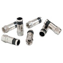 Photo of Paladin PA9647 SealTite F Compression Connectors for RG6 Quad Coax - 50 Pack Jar