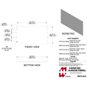 Photo of Hammond PBPS19010GY2 6U Flat Steel Panel - Gray