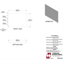 Photo of Hammond PBPS19014LG2 8U Flat Steel Panel - Light Gray