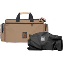 PortaBrace CAR-2CAMCQS-M3 Cargo Case - Quick-Slick Rain Protection Included - Coyote Tan - Camera Edition - Medium