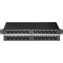 My Custom Shop 12-Port XLR & 1/4-TRS Combo Feed-Through Patchbay w/ NEUTRIK NCJ6FI-S - 1RU