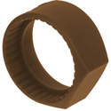 Photo of Neutrik PCR-1 Colored Ring with Flat Label Surface for C Series 1/4-Inch Connectors - Each - Brown