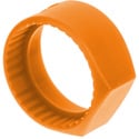Photo of NEUTRIK PCR-3 Colored Ring with Flat Label Surface for C Series 1/4-Inch Connectors - Each - Orange