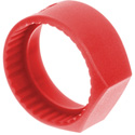 Photo of Neutrik PCR-2 Colored Ring with Flat Label Surface for C Series 1/4-Inch Connectors - Each - Red