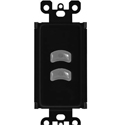 Pathway Connectivity PWWSI LOC B2 BL 2-Button Local Vignette Wall Station Insert - Black