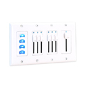 Pathway Connectivity PWWSI NPOE B2 Vignette Wall Station Insert/NSB Power over Ethernet/Master/2-Buttons - White
