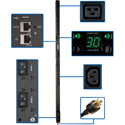 Tripp Lite PDUMV30HVNETLX 5/5.8kW Single-Phase Switched PDU with LX Platform Interface - 208/240V Outlets L6-30P/0U/TAA
