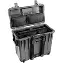 Photo of Pelican 1447 Protector Case with Utility Padded Office Divider Set and Lid Organizer - Black