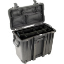 Photo of Pelican 1444 Protector Case with Padded Divider Set and Lid Organizer - Black