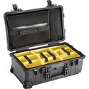 Photo of Pelican 1510SC Protector Studio Case with Padded Dividers and Lid Organizer - Black