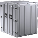 Photo of Pelican DE2430-02-27-02 Classic Blue 14RU Rack Case with Locking Swivel Casters - Max Load of 340 lbs