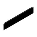 Photo of Penn Elcom R1268/2UK Blank 2RU Flanged Rack Panel - Black Powder Coated 3/64-Inch Steel