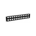 Penn Elcom R12692UK24 2RU NEUTRIK Punched Rack Panel with 24 Holes D-Size