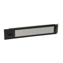 Penn Elcom R1372/2UVK 2RU Hinged Vented Rack Panel with Slam Lock for 1/8-Inch Rails - Black
