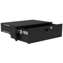 Penn Elcom R2293-10-3UK Tour Grade 3RU Rack Drawer with Slam Lock & Keylock - 10 Inch Deep - Black