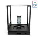Photo of Penn Elcom R8010-6U-1032 6RU Slide and Rotate Rack System with 10/32 Rails