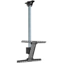 Peerless MOD-FPSKIT100-B Ceiling Mount for 39 - 75 Inch TVs with 39 Inch Black Poles