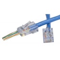 Photo of Platinum Tools 100010B EZ-RJ45 CAT6 Connectors for Solid or Stranded Conductors - 100 Box Pack