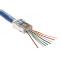 Photo of Platinum Tools 100020C EZ-RJ45 Shielded Cat5e/6 - (Internal Ground) - 50/Clamshell