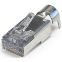 Photo of Platinum Tools 100025C ezEX44 10G RJ45 Shielded Connector - Ext. Ground for Conductor OD Range .039in - .044in - 25 Pack