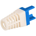 Photo of Platinum Tools 100030B-C Strain Relief for EZ-RJ45 Cat 6 Connector - Blue - 50 Pack