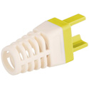 Photo of Platinum Tools 100030Y-C Strain Relief for EZ-RJ45 Cat 6 Connector (50pc Yellow)