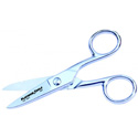 Platinum Tools 10517C Electrician Scissors - cuts solid wire up to 16 AWG & stranded up to 12 AWG - Strips 19 & 23 AWG