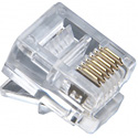 Platinum Tools 106133J Standard RJ12 Modular Plugs (6P6C) - Round-Stranded - 100/Jar
