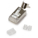 Photo of Platinum Tools 106240 Shielded 10G RJ45 Connector for Cat6A/7 & Cables with 28 - 26AWG - 100 Pack