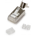 Photo of Platinum Tools 106241 Shielded 10G RJ45 Connector for Cat6A/7 & Cables with 28 - 26AWG - 25 Pack