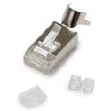 Photo of Platinum Tools 106242 Shielded 10G RJ45 Connector for Cat6A/7 & Cables with 28 - 26AWG - 50 Pack