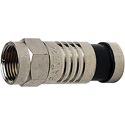 Photo of Platinum Tools 18002 F RG6Q Compression Connector Nickel Plated - 10 Pack
