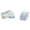 Photo of Platinum Tools 202048J ezEX48 10G RJ45 Connectors for 0.043 to 0.048 Conductor Sizes and POE - Jar of 100